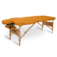  TANDEM Basic-2 összecsukható és hordozható favázas masszázságy Szín: azúrkék szépségápolási bútor