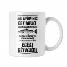 Tanítsd meg a férfit horgászni - Fehér Bögre bögrék, csészék