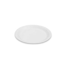 Tányér lapos papír 23 cm 100 db/csomag fehér party kellék