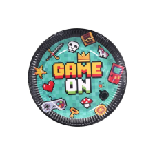 Tányérok Game motívum 23cm/6db party kellék