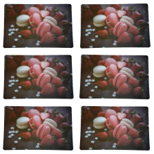 Tányértartó készlet az asztali tálaláshoz, modell Pufo Macarons time, 6 db konyhai eszköz