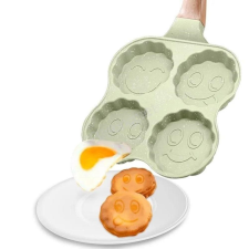 Tapadásmentes serpenyő-mosolygós arc sütés és főzés