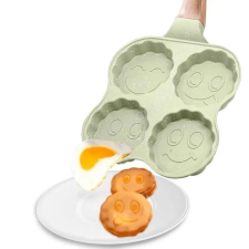  Tapadásmentes serpenyő-mosolygós arc sütés és főzés