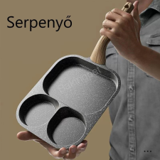 Tapadásmentes serpenyő-multifunkciónális 3 részes edény