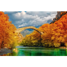  Tapéta A hegyek közötti híd, 300 x 200 cm tapéta, díszléc és más dekoráció