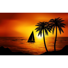  Tapéta Pálmafák10, 350 x 200 cm tapéta, díszléc és más dekoráció