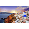  Tapéta Santorini a naplementében, 300 x 200 cm