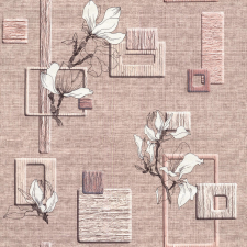  Tapéta simplex Мagnolia bézs tapéta, díszléc és más dekoráció
