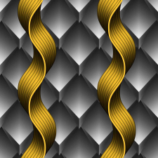 Tapéta vinyl Waves 3D szürke tapéta, díszléc és más dekoráció
