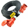  Tápkábel hosszabbító 5x2.5 35m 16A Gumikábel Aljzattal és Dugóval H07 ONPD