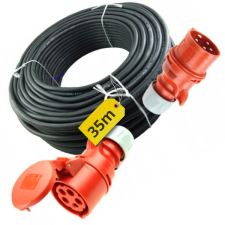  Tápkábel hosszabbító 5x2.5 35m 16A Gumikábel Aljzattal és Dugóval H07 ONPD világítás