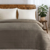  Tara elegáns steppelt ágytakaró Barna 220 x 240 cm