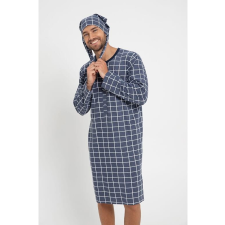 Taro Filip férfi hálóing, kék, sapkával XL férfi pizsama