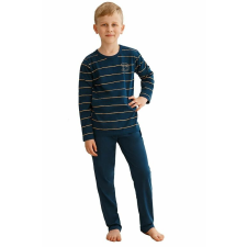 Taro Harry fiúpizsama, sötétkék, csíkos 104 gyerek hálóing, pizsama