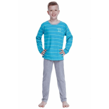 Taro Harry fiúpizsama, türkizkék, csíkos 110 gyerek hálóing, pizsama