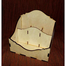  Tároló, 4 osztással. Mérete: 19x14x19 cm dekorációs kellék
