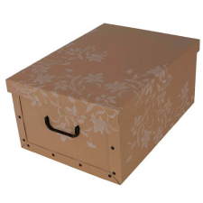Tárolódoboz Miss Space MAXI 51x37x24 cm környezetbarát barokk fehér virágos bútor