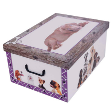 Tárolódoboz Miss Space MAXI 51x37x24 cm Kutya lila bútor