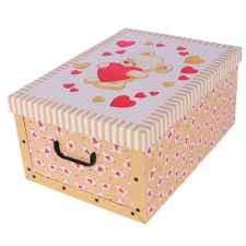 Tárolódoboz Miss Space MAXI 51x37x24 cm Maci krém bútor
