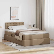  Tárolós Ágy matracmal fejtámlával Kávé 120 x 200 cm Műbőr ágy és ágykellék