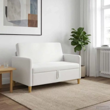  Tárolós Kanapé Fehér 122 x 78 x 87 cm Poliészter bútor