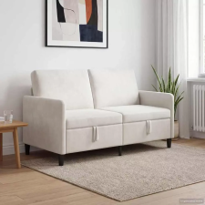  Tárolós Kanapé Krémszínű 152 x 78 x 87 cm Poliészter bútor