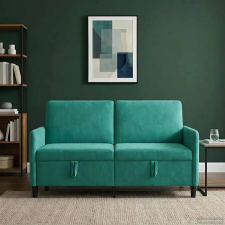  Tárolós Kanapé Türkiz 152 x 78 x 87 cm Poliészter bútor