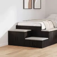  Tárolószekrény 2 pcs Fekete tölgy 118 x 41 x 40 cm Faanyag bútor