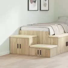  Tárolószekrény 2 pcs Sonoma tölgy 103 x 41 x 40 cm Faanyag bútor