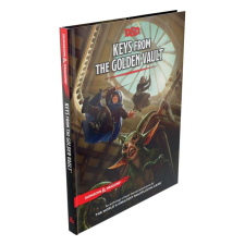  Társasjáték Dungeons &amp; Dragons Keys a Golden Vault keménytáblás, angol nyelvű, kiterjesztés regény