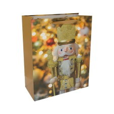  Tasak diótörõvel, glitteres 26x32x12 cm dekorációs kellék