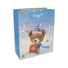  Tasak macival, hópehellyel, glitteres 31x42x12 cm dekorációs kellék