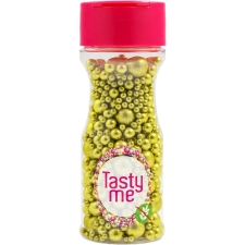 Tasty Me gluténmentes metallic pearls tortadekor mix arany 75 g reform élelmiszer