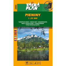 Tatra plan 2503. Pieniny turista térkép Tatra plan 1:25 000 térkép