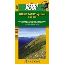 Tatra plan 5004. Alacsony-Tátra turista térkép, Alacsony-Tátra -kelet - Nízke Tatry-vychod térkép Tatraplan 1:50 000 2016 térkép