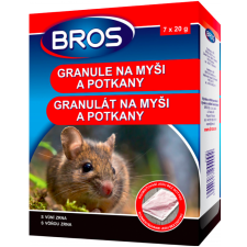 Tatrachema CZ s.r.o. Rágcsálóirtó BROS granulátum egereknek és patkányoknak 7x20g tisztító- és takarítószer, higiénia