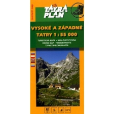 Tatraplan Magas Tátra és Nyugati Tátra turista térkép Tatraplan 1:30 000 térkép