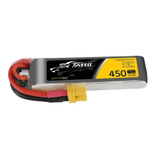 Tattu Akumulator Tattu 450mAh 7.4V 75C 2S1P Long XT30 rc modell kiegészítő