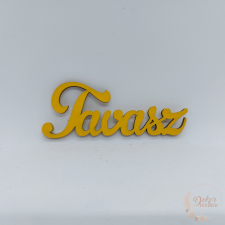  Tavasz felirat sárga - 9,5 cm dekorációs kellék