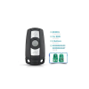  Távirányító kulcsház+Chip BMW CAS3 1/3/5/7 Series X5 X6 E60 E61 E70 E71 E87 E90 Z4 KR55WK491 433mhz CAS3