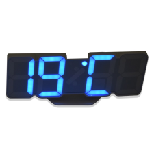  Távirányítós digitális LED óra hőmérővel - színváltós / asztali és fali óra asztali óra