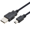 TB AKTBXKU3PBAW18B USB-A apa - MiniUSB-B apa 2.0 Adat és töltő kábel - Fekete (1.8m)