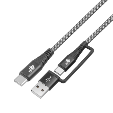 TB AKTBXKUCTOA120B USB-A/USB-C apa - USB-C apa 2.0 Adat és töltőkábel - Fekete (1.2m) kábel és adapter