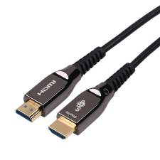 TB Optikai HDMI v2.0 - HDMI kábel 30m Fekete kábel és adapter
