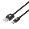 TB USB-A apa - USB-C apa 2.0 Adat és töltő kábel - Fekete (1,5m) (AKTBXKUCSBA150B)