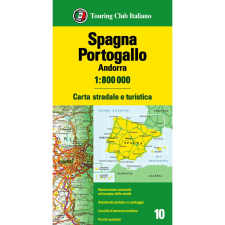 TCI Spanyolország térkép és Portugália térkép TCI 1:800 000 2021. térkép