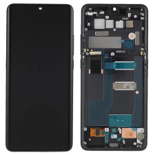  TCL 10 Pro fekete OLED LCD kijelző érintővel kerettel előlap mobiltelefon, tablet alkatrész