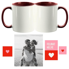  Te és Én saját fotóval, kétoldalas fényképes bögre - 1 db bögrék, csészék