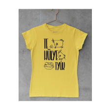 Te hülye tyúk női póló - egyedi mintás, 12 szín, S-2XL női póló