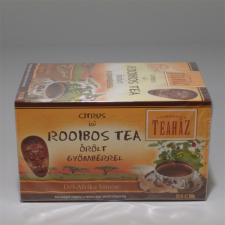 Teaház rooibos tea gyömbéres citrusos ízű citromfűvel 20x1,5 g tea